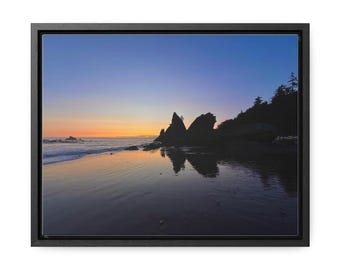 Rialto Beach Canvas Print, Pacific Northwest Coastal Wall Art