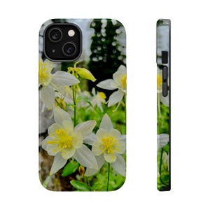 Custodie magnetiche resistenti, custodia per telefono floreale, cover magnetica botanica, design con fiori selvatici primaverili, custodia protettiva per dispositivo, graziosa stampa floreale