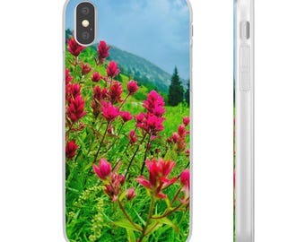 Red Paintbrush Wildflower Phone Case: Utah Floral Photography
