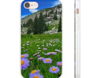 Purple Aster Wildflower Phone Case: Botanical Floral Protective Cover