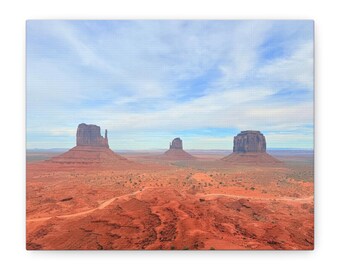 Canvas Print, Monument Valley Desert Wall Art, Southwest Landscape Decor, Arizona Utah Scenic Picture, Nature Photography Gift, Southwestern