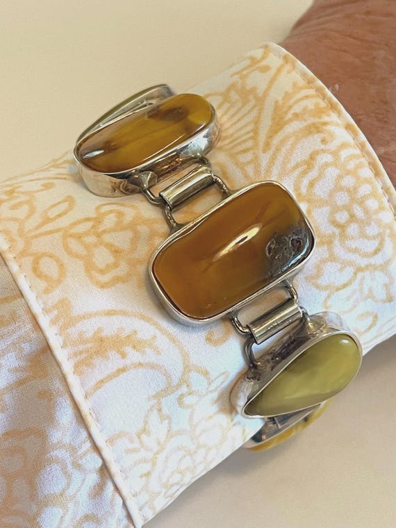 Baltic Amber Link Bracelet - image 2