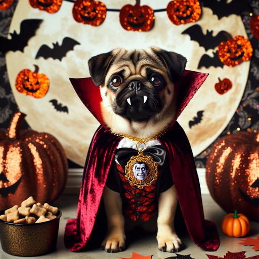 Halloween Pugs, Digital Download, Screen Saver