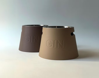 Personalized Elevated Dog Bowl Holder: Healthy Back, Custom Name, 330 and 900ml Metal Bowl