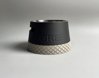 Personalized Elevated Dog Bowl Holder: Healthy Back, Custom Name, 330 and 900ml Metal Bowl