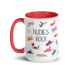 NUDIES ROCK MUG, Nacktschnecken Taucher Kaffeebecher, Geschenk für Ihn, Taucher Geschenk, Geschenk für Papa, Geschenk für Meer Liebhaber, Nudi Liebhaber Geschenk,