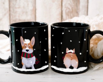 Corgi Christmas Mug, Custom Corgi Holiday Gift, Dog Lover Christmas Mug, Corgi Lover Gift, Corgi Mom Gift, Corgi Christmas, Funny Corgi Gift