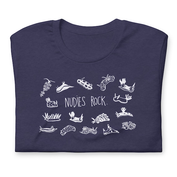 Nudibranch Shirt, NUDIES ROCK Shirt, Ocean Lover Gift, Scuba Diver Gift, Nudibranch Tshirt, Gift for Him, Gift for Dad, Ocean Tshirt