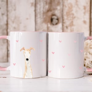 Greyhound Mug, Whippet Dog Coffee Mug, Greyhound Lover Gift, Whippet Mom Gift, Mothers Day Gift, Valentines Day Mug, Custom Greyhound Gift