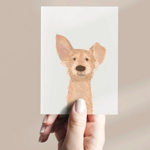 Personalized Pet Card, Custom Pet Stationary, Custom Pet Greeting Card, Personalized Pet Portrait Card, Unique Pet Thank You Cards