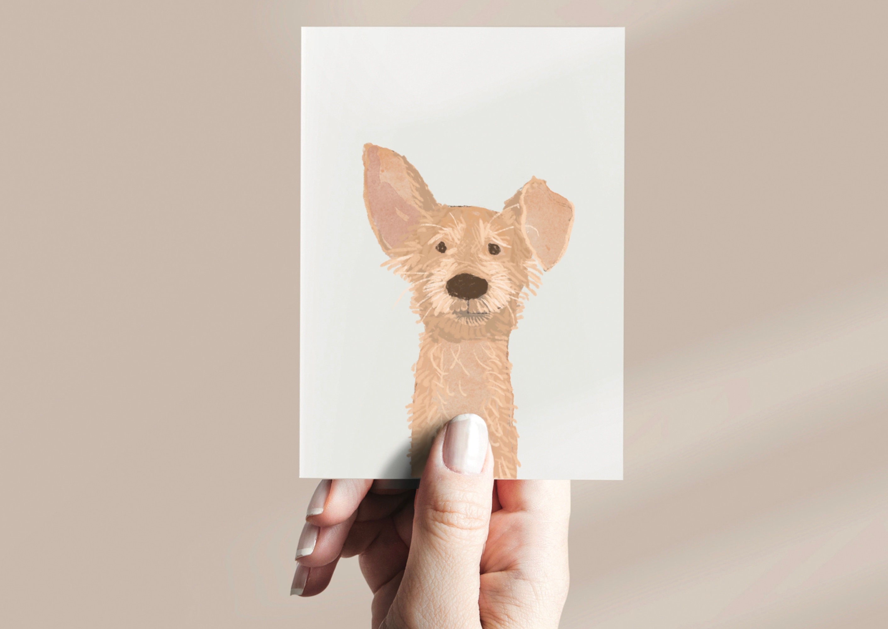 Personalized Pet Card, Custom Pet Stationary, Custom Pet Greeting Card ...