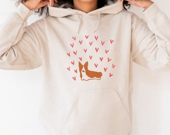 Cute Corgi Shirt, Fun Corgi Gift, Corgi Mom Hoodie, Custom Corgi Dog TShirt, Dog Lover Gift, Corgi Lover Sweatshirt, Valentines Day Corgi