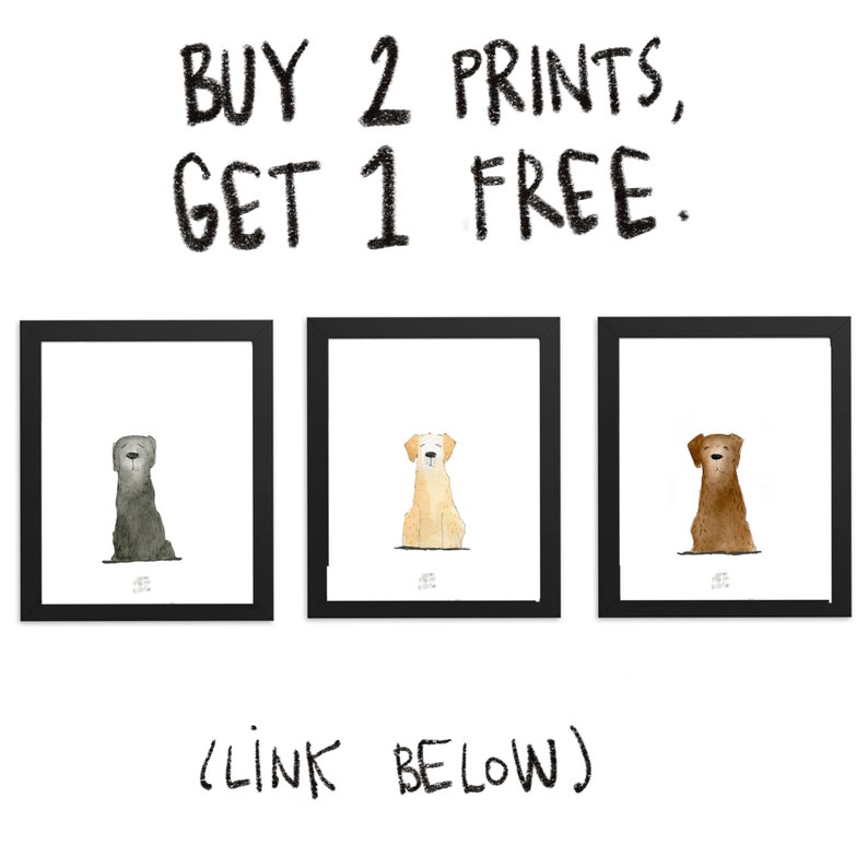 Doodle Dog Wall Art Labradoodle Art Print Goldendoodle Pet | Etsy