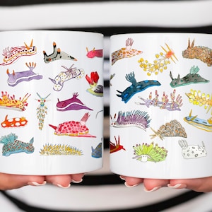 Nudibranch Mug, Scuba Diver Gift, Ocean Lover Gift, Nudibranch Gift, Marine Biology Mug, Nudibranch Lover Mug, Nautical Ocean Animal Gift,