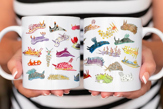Nudibranch Mug, Scuba Diver Gift, Ocean Lover Gift, Nudibranch Gift, Marine Biology Mug, Nudibranch Lover Mug, Nautical Ocean Animal Gift,