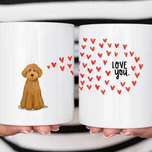 Cute Doodle Dog Mug, Labradoodle Goldendoodle Gift, Dog Coffee Mug, Doodle Lover gift, Mothers Day, Valentines Day Gift, Dog Lover Gift