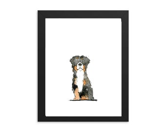 Bernese Mountain Dog Wall Art, Bernese Mountain Dog Art Print