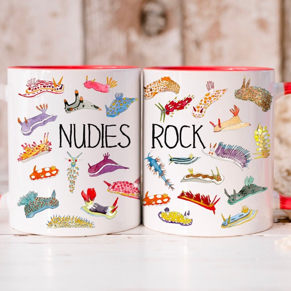 Mug nudibranche Scuba Diver, cadeau pour lui, cadeau Scuba Diver, cadeau pour papa, cadeau pour amoureux de l'océan