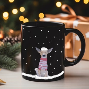 Chihuahua Christmas Mug, Chihuahua Holiday Gift, Dog Lover Christmas Mug, Chihuahua Lover Gift, Gift for Mom, Custom Christmas Dog Mug