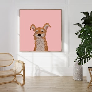 Custom Pet Portrait, Unique Pet Art Print, Modern Dog Portrait, Fun Dog Art, Simple Pet Poster, Minimalist Cat Art, Beautiful Dog Portrait