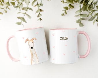Greyhound Mug, Whippet Dog Coffee Mug, Greyhound Lover Gift, Whippet Mom Gift, Mothers Day Gift, Valentines Day Mug, Custom Greyhound Gift