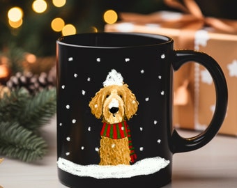 Labradoodle Christmas Mug, Doodle Holiday Gift, Goldendoodle Christmas Mug, Doodle Lover Gift, Doodle Mom Gift, Bernedoodle Christmas Gift