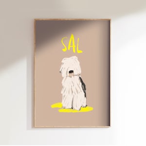 Retrato de mascota divertido, ilustración de mascota personalizada, arte divertido de perro, retrato de gato lindo, retrato de mascota único, retrato de mascota moderno, dibujo divertido de mascota