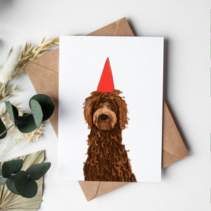 Brown Doodle Birthday Card, Doodle Dog Birthday Gift, Birthday Card, Brown Doodle Card, Dog Birthday Card, Dog Lover Birthday, Doodle Lover