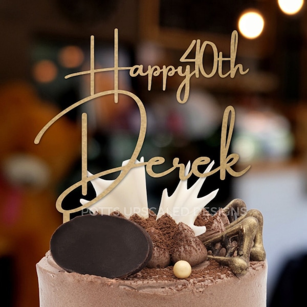 Personalised 40th Cake Toppers Etsy UK personalised-40th-cake-toppers-etsy-uk