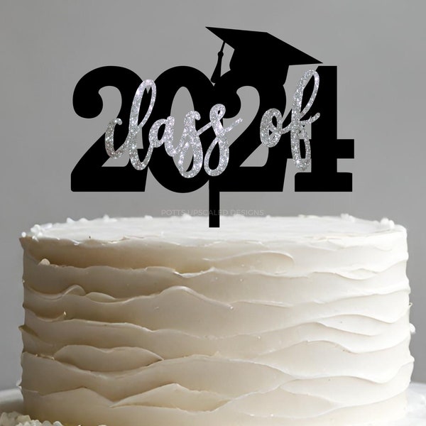 2024 Graduation Cake Topper, Grad Party Decor, High School Senior, College University Medical Law School