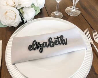 Personalized Place Cards, Wooden Names, Wedding Guests, Place Setting Name, Custom Favors, Dinner Party, Escort Card, Assigned Seating