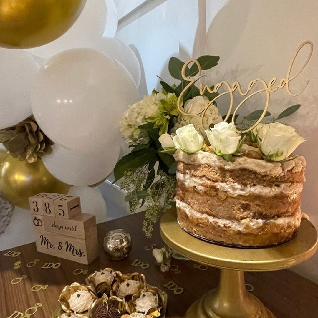 3 -INS – décoration de gâteau acrylique doré joyeux anniversaire,  nouveauté, décoration de gâteau de mariage verticale pour fête d&#