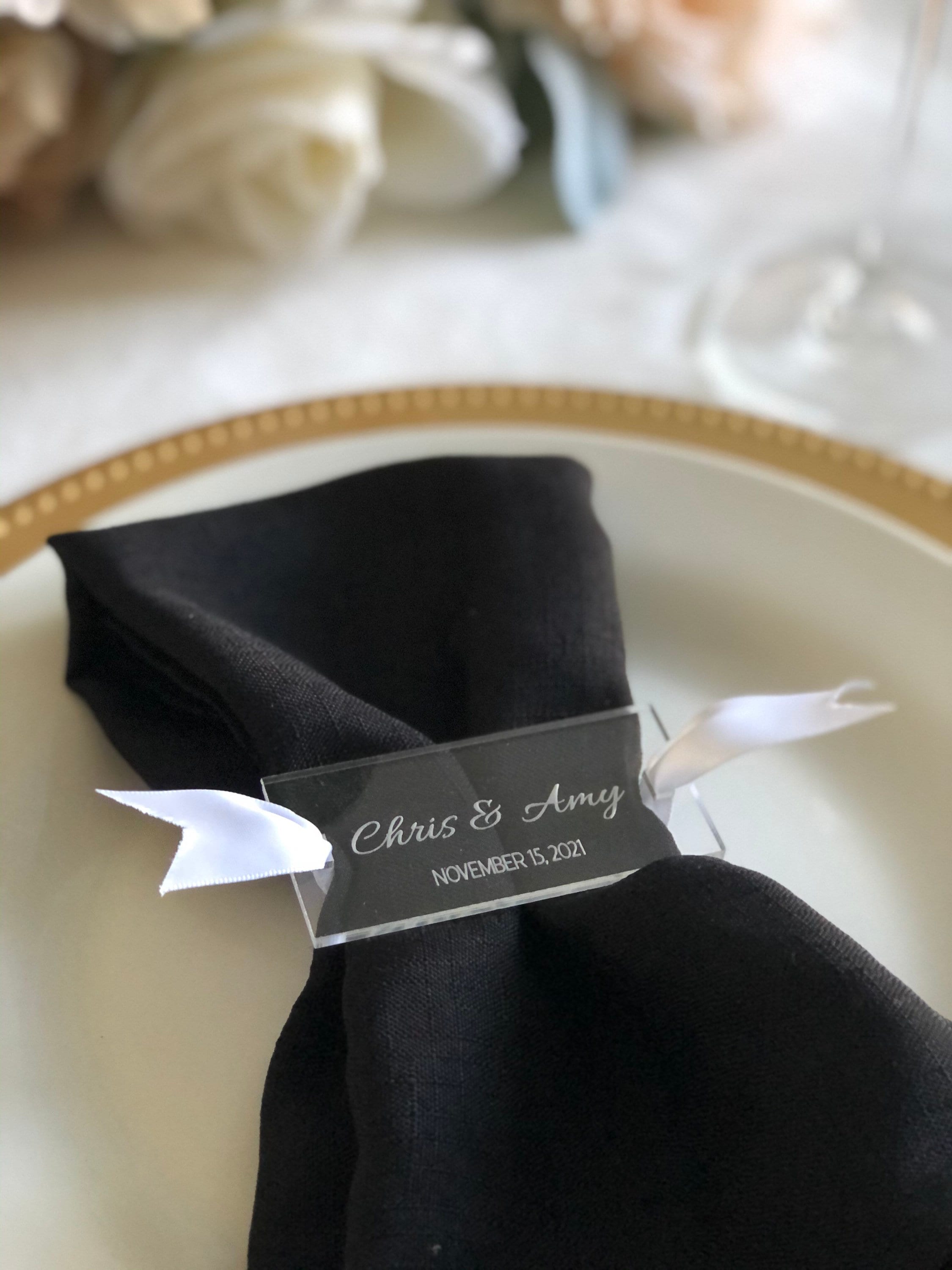 Napkin rings hotsell with names