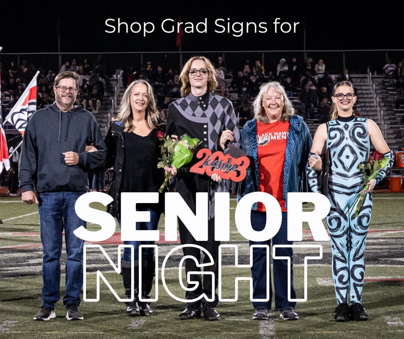 Personalized Grad Signs for Senior Night