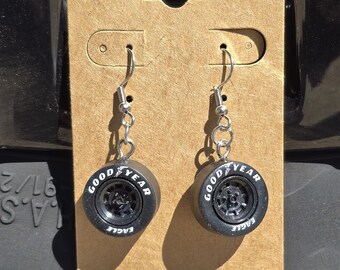 Stock Car Racing 1/43 Scale Diecast Tire Earrings
