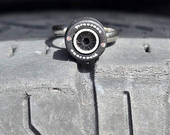 Indy Open Wheel Racing 1/64 Tire Ring - Adjustable w/ Stainless Steel Plain Band