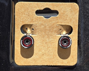 Mich Sports Car Racing 1/64 Tire Earrings - Clip On