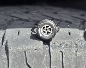 Racing Slicks 1/64 Diecast Tire Ring - Adjustable w/ Stainless Steel Plain Band