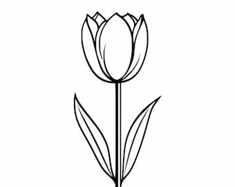 Classic Tulip SVG & PNG