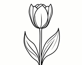 Pretty Tulip SVG
