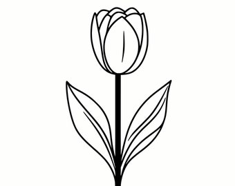 Spring Tulip SVG