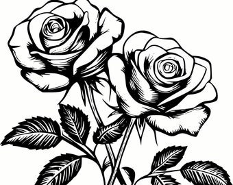 Beautiful Roses SVG & PNG