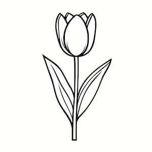 Classic Tulip SVG & PNG