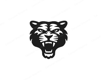 Ferocious Tiger Head SVG & PNG