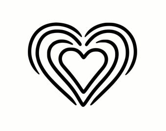 Ripple Heart SVG & PNG