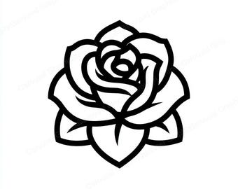 Rose Bud SVG and PNG for Cricut