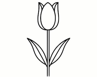 Classic Tulip SVG & PNG Graphic