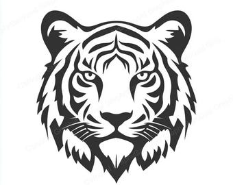 Tiger Head Icon SVG & PNG