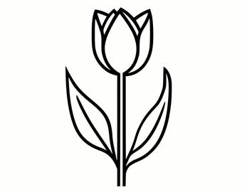 Tulip SVG Graphic for Cricut