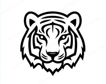 Tiger Head SVG & PNG